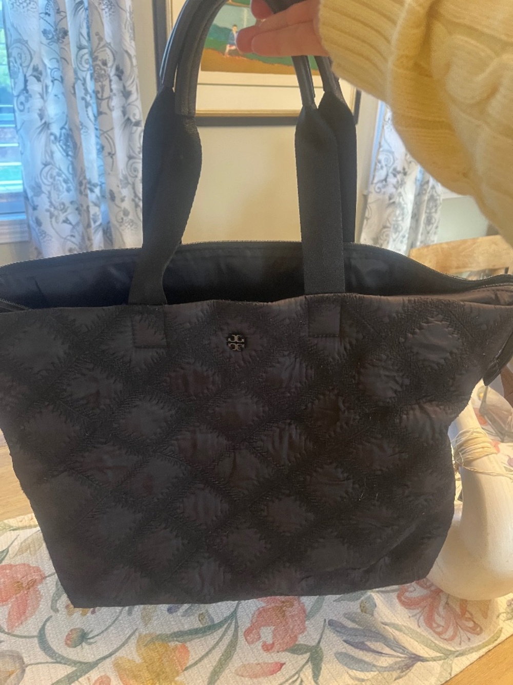 Tory Burch Nylon Black Tote
